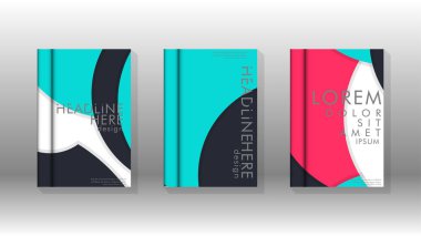 Minimal vektör tasarımı kapsar. Yuvarlak şekiller kompozisyon. Eps10 vektör şablonu