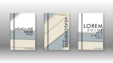 Kitap kapağı kavramı renk ve şekillerin bir kombinasyonu ile soyut geometrik arka plan. vektör tasarımı