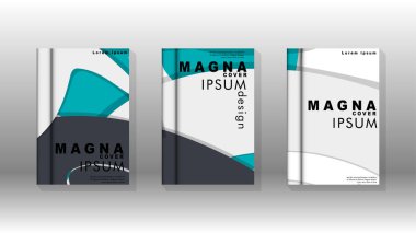 Arka kapak sıvı elemanları ile. Tasarım kavramı kitap. Fütüristik iş düzeni. Dijital poster şablonu. Tasarlamak vektör - eps10