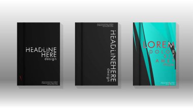 Geometrik tasarım arka planlı kapak kitabı