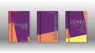 Soyut kitap kapağı düzeninin arka planı. Broşürler, dergiler, vektör şablonları vb. için. Modern tasarımlar Eps 10'da geometrik desenler oluşturur