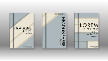 Kitap kapağı kavramı renk ve şekillerin bir kombinasyonu ile soyut geometrik arka plan. vektör tasarımı