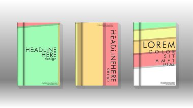 Kapak kitabı kavramı soyut geometrik arka plan renk ve şekillerin bir kombinasyonu ile