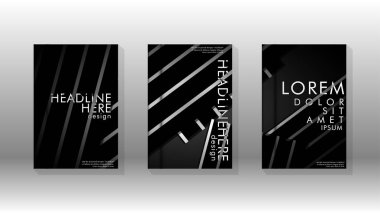 Geometrik tasarım arka planlı kapak kitabı.