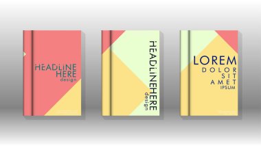 Soyut kitap kapağı düzeninin arka planı. Broşürler, dergiler, vektör şablonları vb. için. Modern tasarımlar Eps 10'da geometrik desenler oluşturur