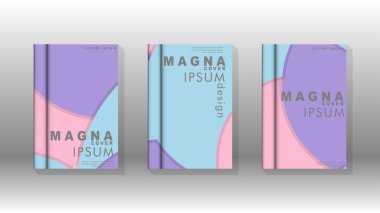 Kurumsal iş yıllık rapor kitap kapağı broşür el ilanı posteri için soyut düşük daire şekil arka plan. Eps10 vektör şablonu