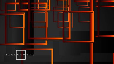 Vektör Modern Soyut Kareler Arka Planlar . siyah kırmızı turuncu degrade ile. eps 10 şablonu