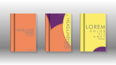 Kurumsal iş yıllık rapor kitap kapağı broşür el ilanı posteri için soyut düşük daire şekil arka plan. Eps10 vektör şablonu