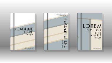 Kitap kapağı kavramı renk ve şekillerin bir kombinasyonu ile soyut geometrik arka plan. vektör tasarımı