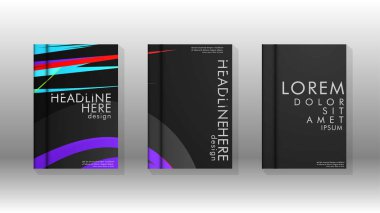 Kitap Kapağı renkli geometrik arka planlar.