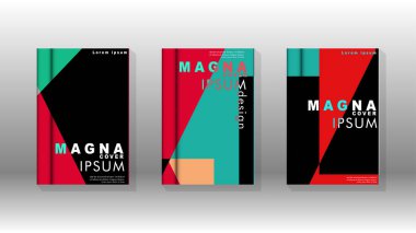 Soyut kitap kapağı düzeninin arka planı. Broşürler, dergiler, vektör şablonları vb. için. Modern tasarımlar Eps 10'da geometrik desenler oluşturur