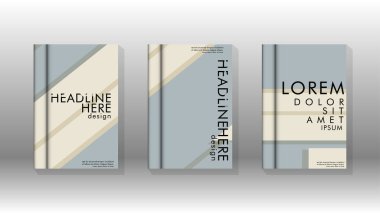 Kitap kapağı kavramı renk ve şekillerin bir kombinasyonu ile soyut geometrik arka plan. vektör tasarımı