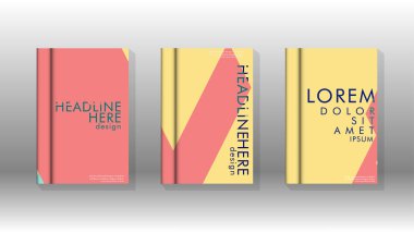 Soyut kitap kapağı düzeninin arka planı. Broşürler, dergiler, vektör şablonları vb. için. Modern tasarımlar Eps 10'da geometrik desenler oluşturur