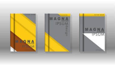 Kapak kitabı kavramı soyut geometrik arka plan renk ve şekillerin bir kombinasyonu ile