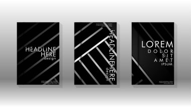 Geometrik tasarım arka planlı kapak kitabı.