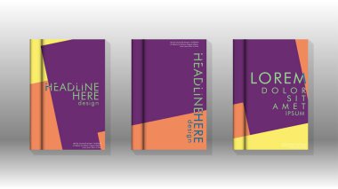 Soyut kitap kapağı düzeninin arka planı. Broşürler, dergiler, vektör şablonları vb. için. Modern tasarımlar Eps 10'da geometrik desenler oluşturur