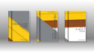 Kapak kitabı kavramı soyut geometrik arka plan renk ve şekillerin bir kombinasyonu ile