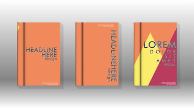 Soyut kitap kapağı düzeninin arka planı. Broşürler, dergiler, vektör şablonları vb. için. Modern tasarımlar Eps 10'da geometrik desenler oluşturur