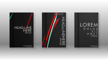 Geometrik tasarım arka planlı kapak kitabı