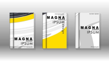 Arka kapak sıvı elemanları ile. Tasarım kavramı kitap. Fütüristik iş düzeni. Dijital poster şablonu. Tasarlamak vektör - eps10