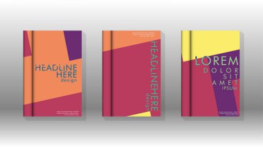 Soyut kitap kapağı düzeninin arka planı. Broşürler, dergiler, vektör şablonları vb. için. Modern tasarımlar Eps 10'da geometrik desenler oluşturur