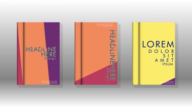 Soyut kitap kapağı düzeninin arka planı. Broşürler, dergiler, vektör şablonları vb. için. Modern tasarımlar Eps 10'da geometrik desenler oluşturur