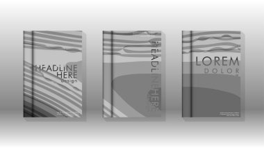 Geometrik tasarım arka planlı kapak kitabı.