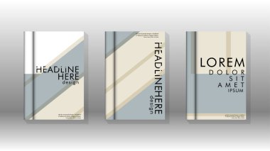Kitap kapağı kavramı renk ve şekillerin bir kombinasyonu ile soyut geometrik arka plan. vektör tasarımı