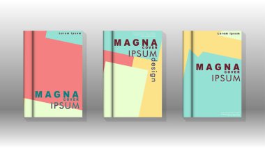 Soyut kitap kapağı düzeninin arka planı. Broşürler, dergiler, vektör şablonları vb. için. Modern tasarımlar Eps 10'da geometrik desenler oluşturur