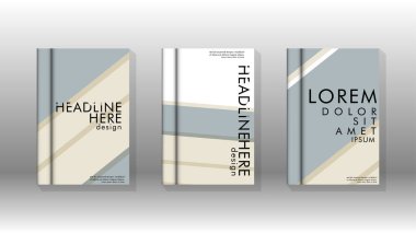 Kitap kapağı kavramı renk ve şekillerin bir kombinasyonu ile soyut geometrik arka plan. vektör tasarımı