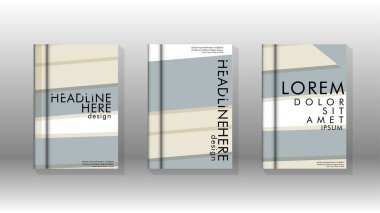 Kitap kapağı kavramı renk ve şekillerin bir kombinasyonu ile soyut geometrik arka plan. vektör tasarımı