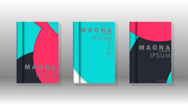 Kurumsal iş yıllık rapor kitap kapağı broşür el ilanı posteri için soyut düşük daire şekil arka plan. Eps10 vektör şablonu