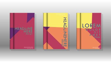 Soyut kitap kapağı düzeninin arka planı. Broşürler, dergiler, vektör şablonları vb. için. Modern tasarımlar Eps 10'da geometrik desenler oluşturur
