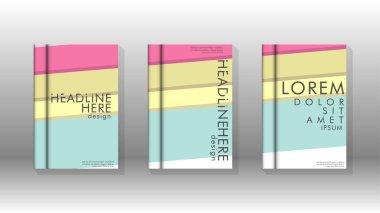 Kapak kitabı kavramı soyut geometrik arka plan renk ve şekillerin bir kombinasyonu ile