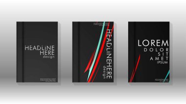 Geometrik tasarım arka planlı kapak kitabı