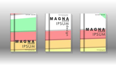 Kapak kitabı kavramı soyut geometrik arka plan renk ve şekillerin bir kombinasyonu ile