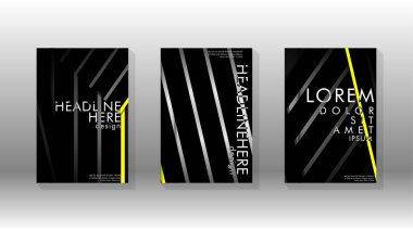 Geometrik tasarım arka planlı kapak kitabı.