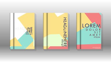 Soyut kitap kapağı düzeninin arka planı. Broşürler, dergiler, vektör şablonları vb. için. Modern tasarımlar Eps 10'da geometrik desenler oluşturur