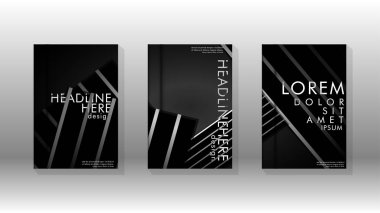 Geometrik tasarım arka planlı kapak kitabı.