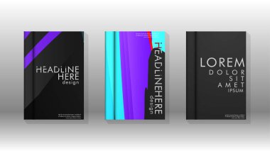 Kitap Kapağı renkli geometrik arka planlar.