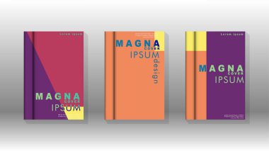 Soyut kitap kapağı düzeninin arka planı. Broşürler, dergiler, vektör şablonları vb. için. Modern tasarımlar Eps 10'da geometrik desenler oluşturur