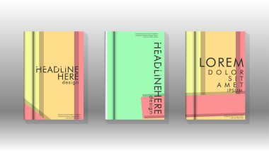 Kapak kitabı kavramı soyut geometrik arka plan renk ve şekillerin bir kombinasyonu ile