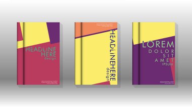 Soyut kitap kapağı düzeninin arka planı. Broşürler, dergiler, vektör şablonları vb. için. Modern tasarımlar Eps 10'da geometrik desenler oluşturur