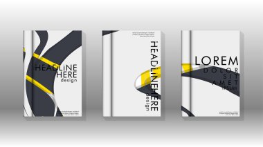 Arka kapak sıvı elemanları ile. Tasarım kavramı kitap. Fütüristik iş düzeni. Dijital poster şablonu. Tasarlamak vektör - eps10