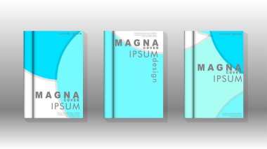 Kurumsal iş yıllık rapor kitap kapağı broşür el ilanı posteri için soyut düşük daire şekil arka plan. Eps10 vektör şablonu