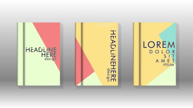 Soyut kitap kapağı düzeninin arka planı. Broşürler, dergiler, vektör şablonları vb. için. Modern tasarımlar Eps 10'da geometrik desenler oluşturur
