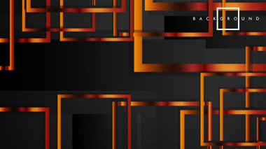 Vektör Modern Soyut Kareler Arka Planlar . siyah ve metal renk degradesi ile. eps 10 şablonu