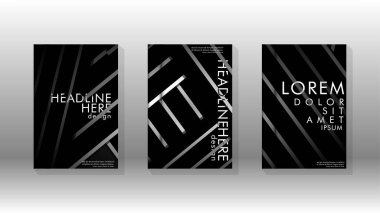 Geometrik tasarım arka planlı kapak kitabı.