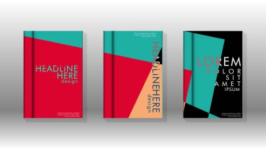 Soyut kitap kapağı düzeninin arka planı. Broşürler, dergiler, vektör şablonları vb. için. Modern tasarımlar Eps 10'da geometrik desenler oluşturur