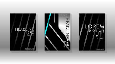 Geometrik tasarım arka planlı kapak kitabı